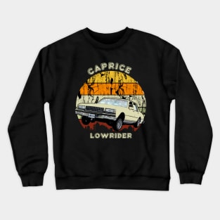 Caprice LOWRIDER Retro SunSet distressed City Crewneck Sweatshirt